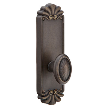 Emtek 6202 Tuscany #16 8-1/4" Non-Keyed Sideplate Lockset, Privacy - Lost Wax Cast Bronze Tubular